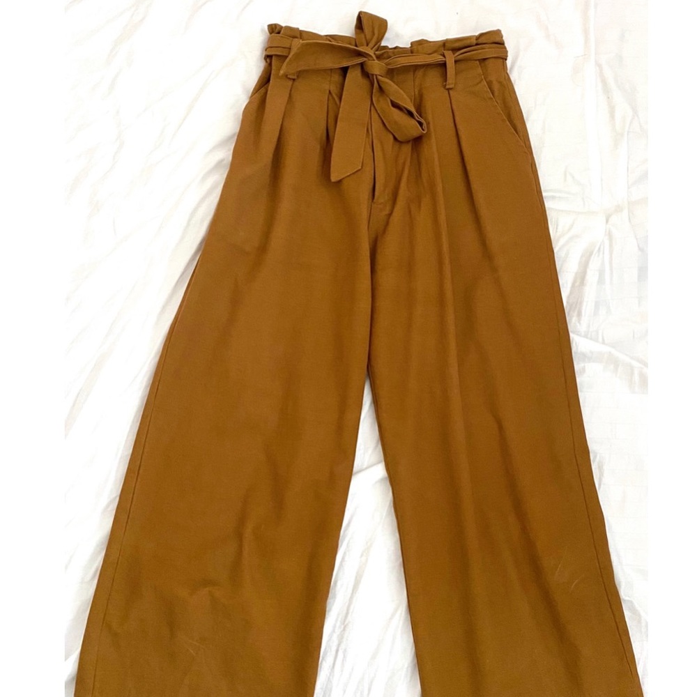 Linen wide pants